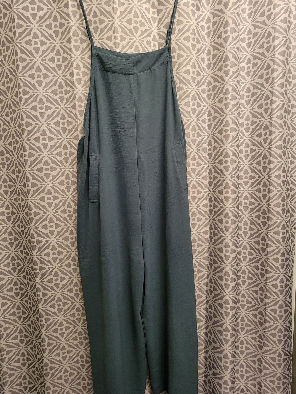 Sleeveless Wide-Leg Jumpsuit in Deep Teal